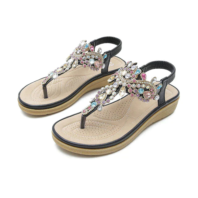 Joyce - Bohemian Rhinestones Sandals